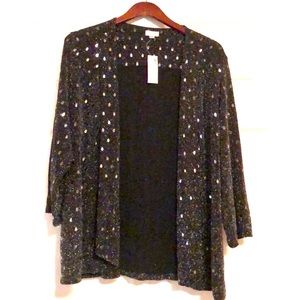 Sequins Open front Cardigan Size 14/16